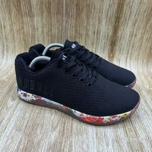 NOBULL Outwork Floral Women's Size 7.5 Black Athletic Shoes Sneakers Daisy